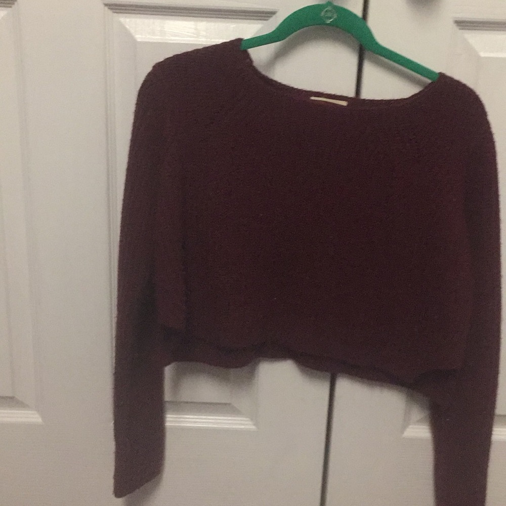 XS/S cropped knit sweater
